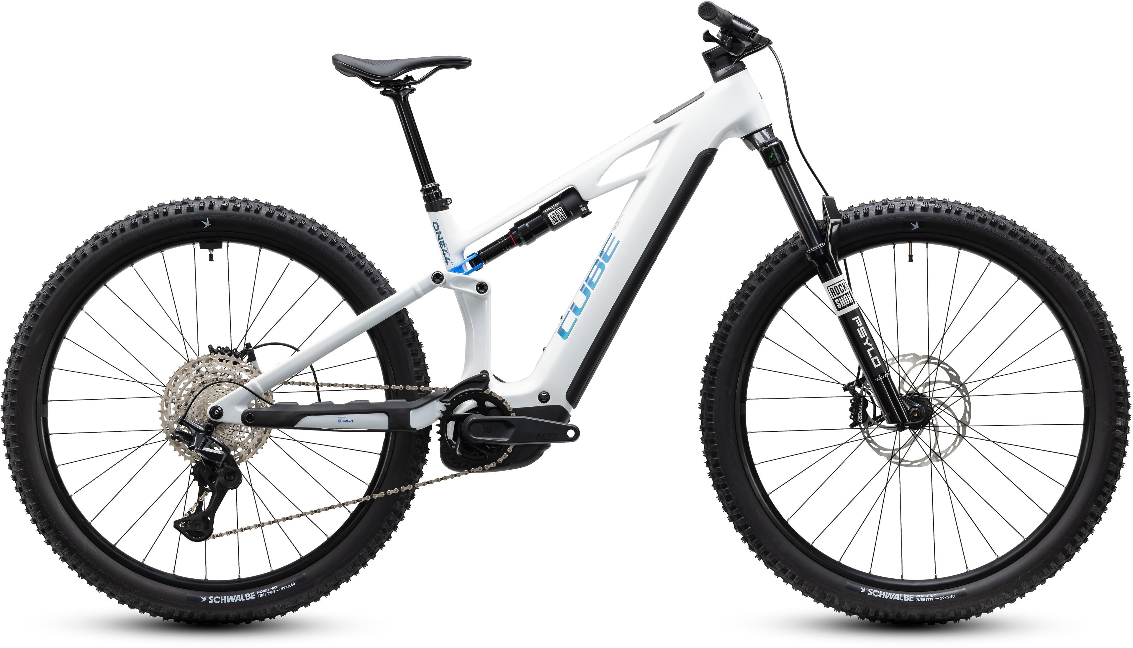 Cube Stereo Hybrid ONE44 HPC Pro 800 metallicwhite´n´blue
