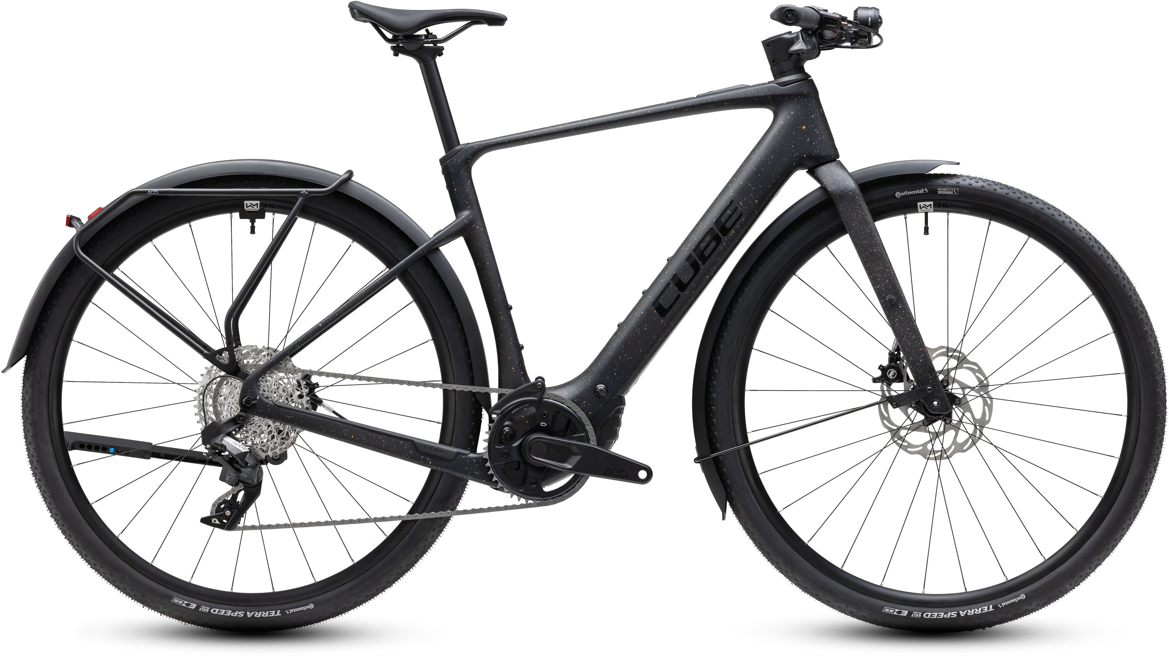 Cube Nulane Hybrid C:62 SLX 400X FE mineralblack´n´orange