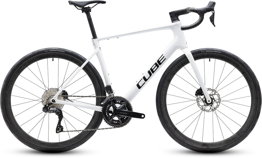 Cube Attain C:62 SLX metallicwhite´n´black