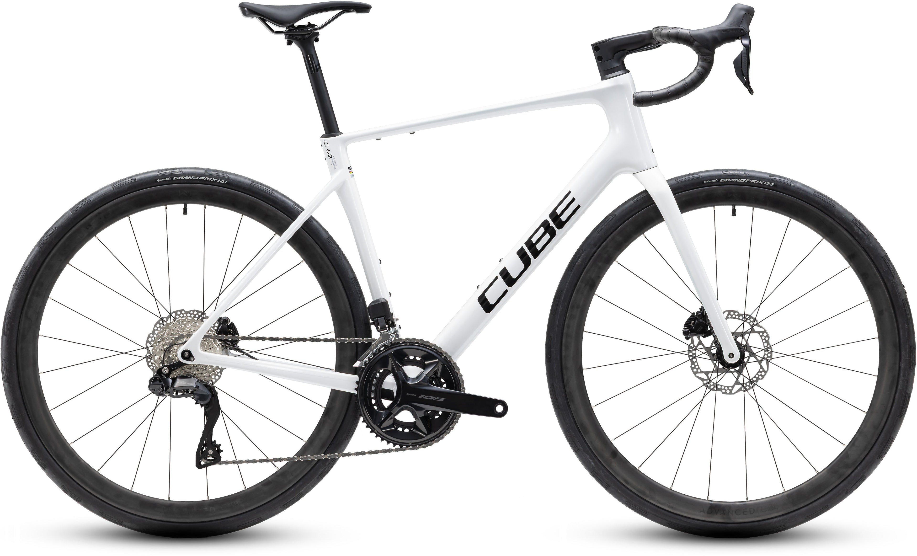 Cube Attain C:62 SLX metallicwhite´n´black