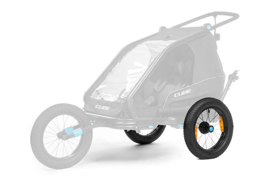 CUBE Ruote posteriori Fat per rimorchio bambini Double