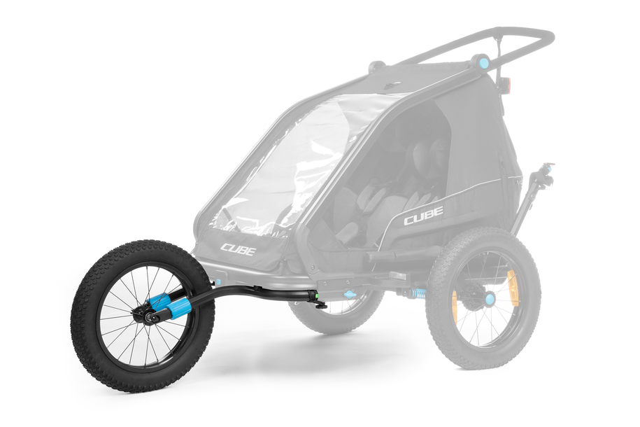 CUBE Kit jogging ruote posteriori Fat per rimorchio bambini Double