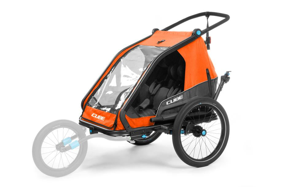CUBE RIMORCHIO PER BAMBINI DOUBLE CMPT X Actionteam